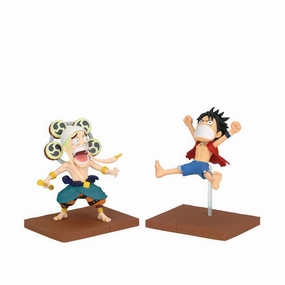 Landmark Replica Nostalgic Toy Banpresto One Piece World Collectable Figure Log Stories Figura Monkey. D. Luffy & Enel
