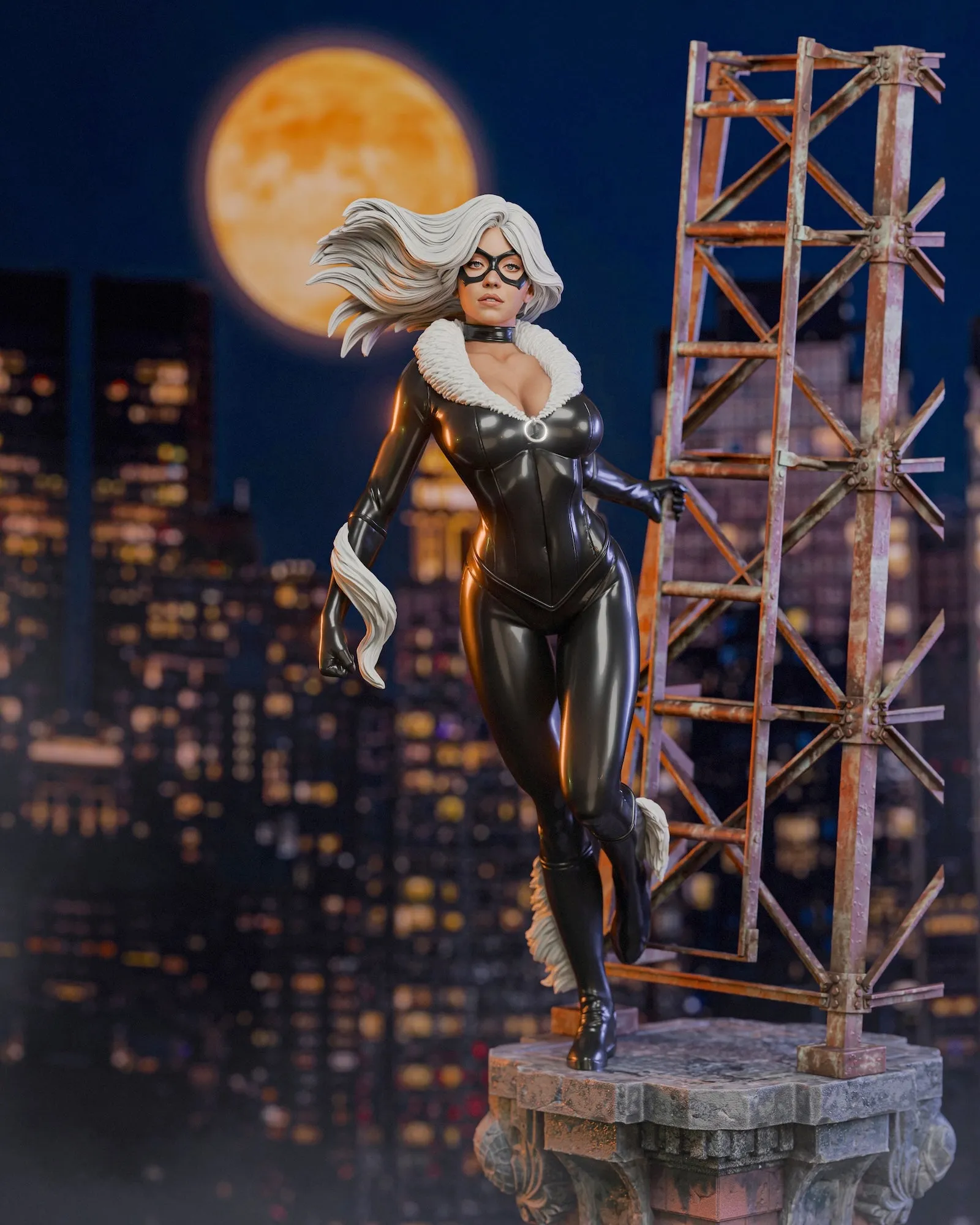 Black Cat (Regular) 1/4 Scale Statue by Cincronize Labs Sustainable Practice