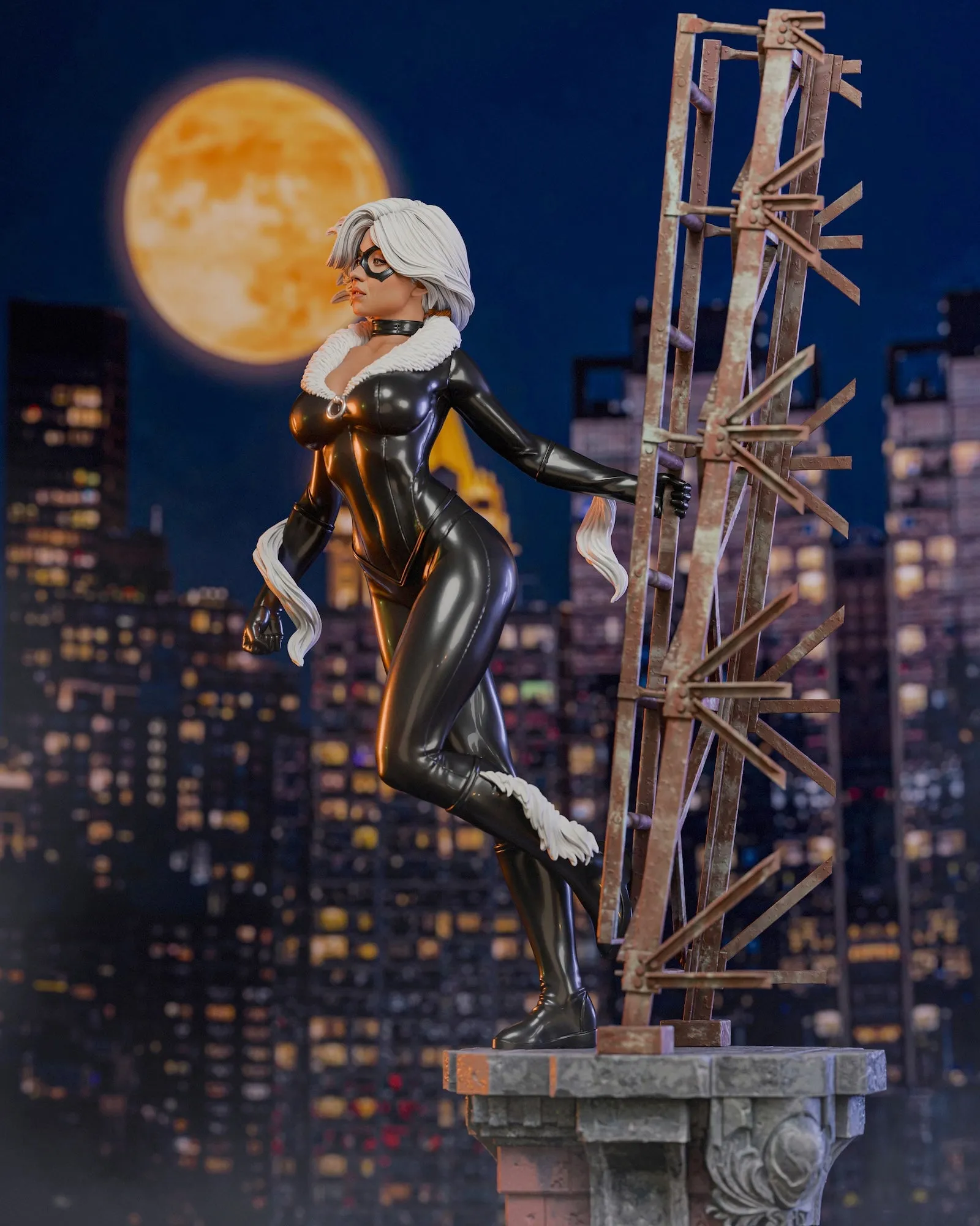All Unlocks Space Physics Black Cat (Regular) 1/4 Scale Statue by Cincronize Labs