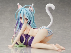 Miniature Showcase Vintage Collectible B-style Shiro: Cat Ver. 1/4 Scale Figure