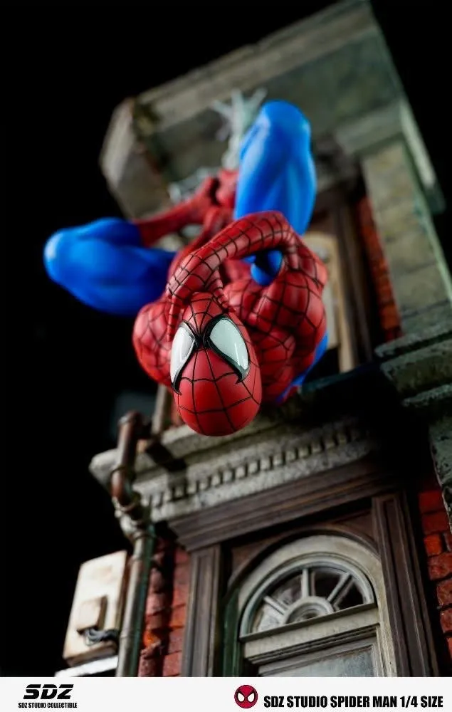 Master Wisdom Controller Support Upside Down Web Slinger 1/4 Scale Statue