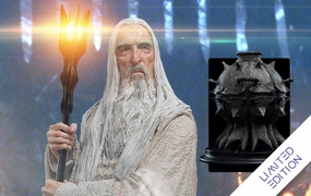 Chibi Hobby Saruman the White Wizard and the Fire of Orthanc Limited Edition Statue