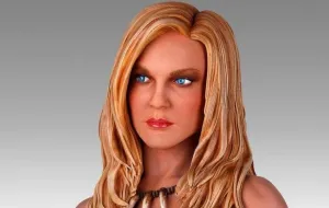 Destructible Environment Latent Ability Shanna She-Devil / Jungle Girl w/ Raptor 1/4 Scale Statue by Gentle Giant