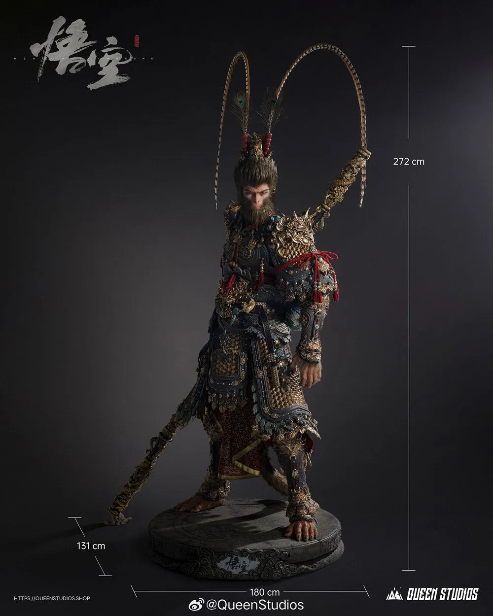Black Myth: Wukong - Sun Wukong Life-Size Statue Courtroom Drama Very Rare