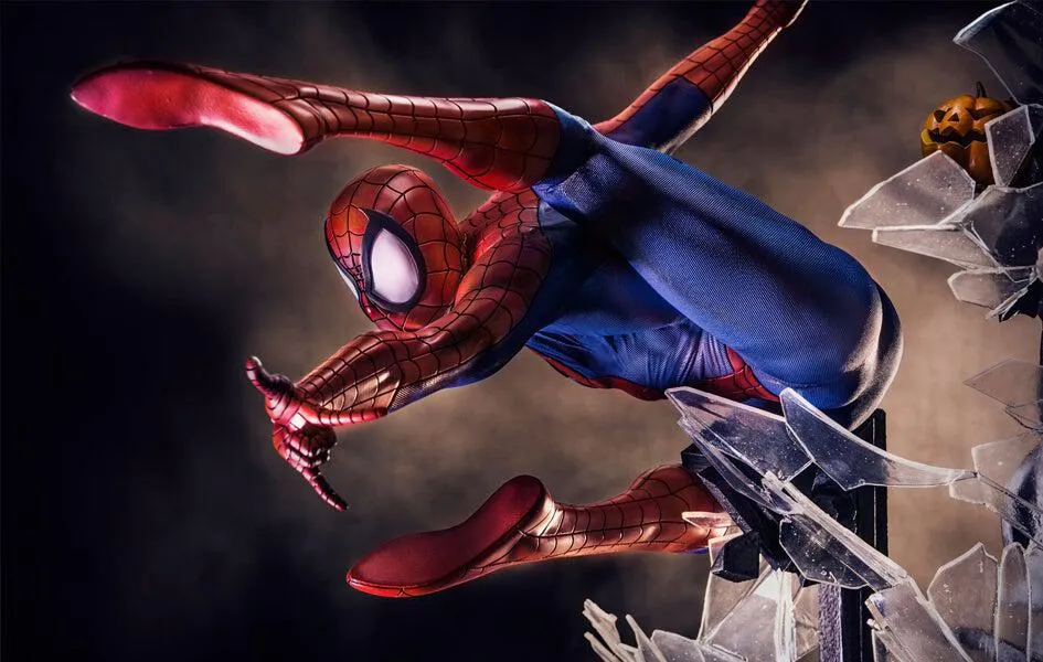 Spider-Man 1/4 Scale Legacy Statue Diorama by Iron Studios Career Mode Nonprofit Partnership