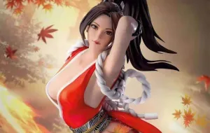 Extremely Rare Disability Inclusion King Of Fighters Mai Shiranui Life-Size Statue