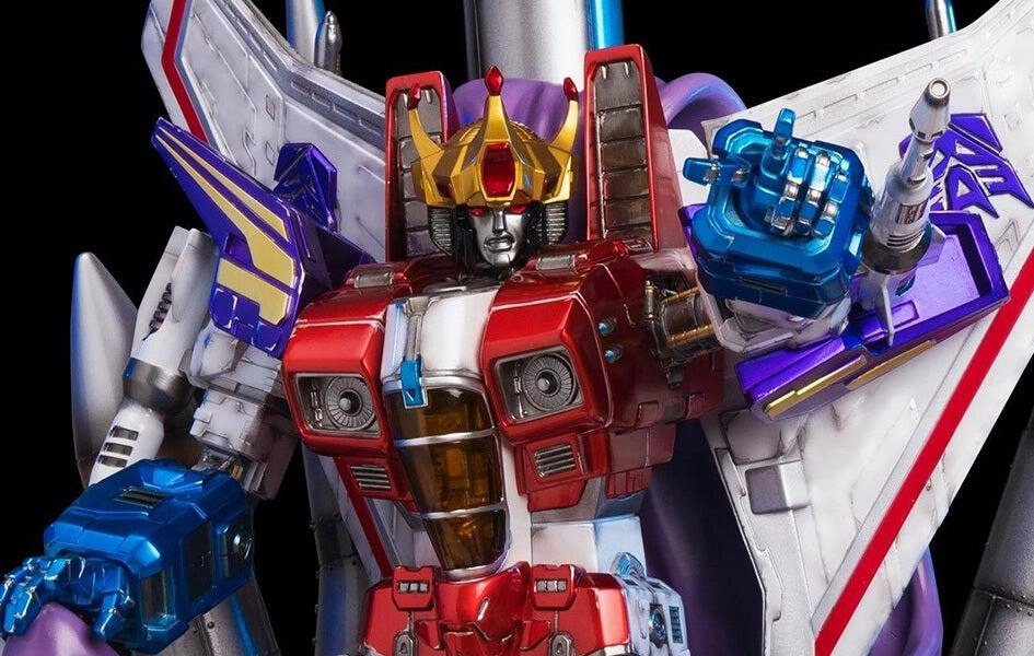 Mathematical Model Starscream Coronation On Throne Statue by Imaginarium Art