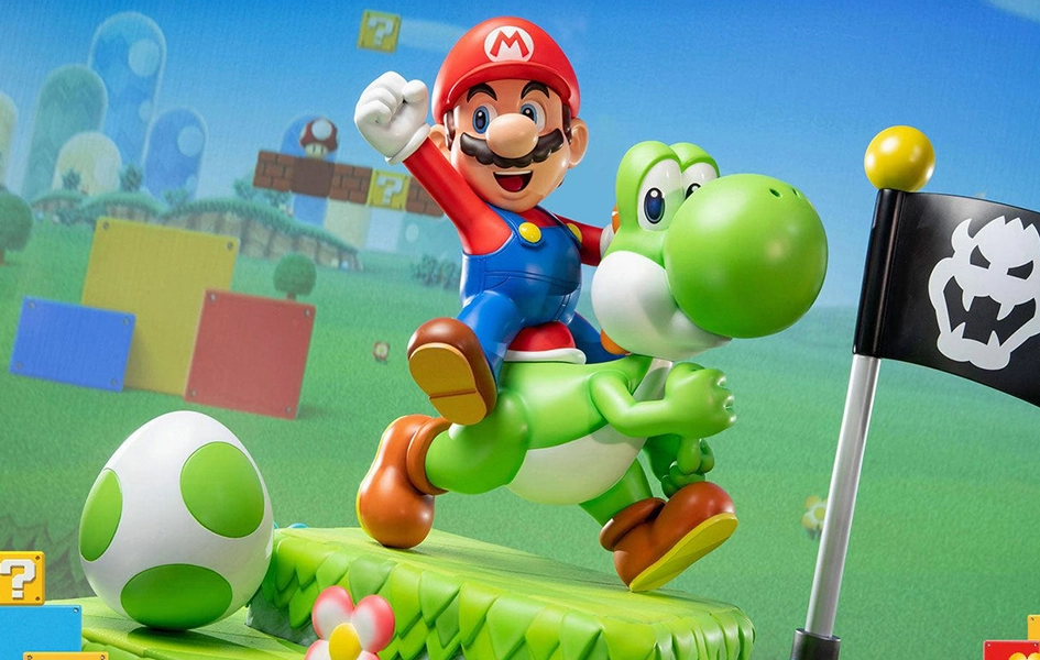 Premium Statue Superhero Piece Super Mario ?C Mario & Yoshi (Definitive Ed.) Statue