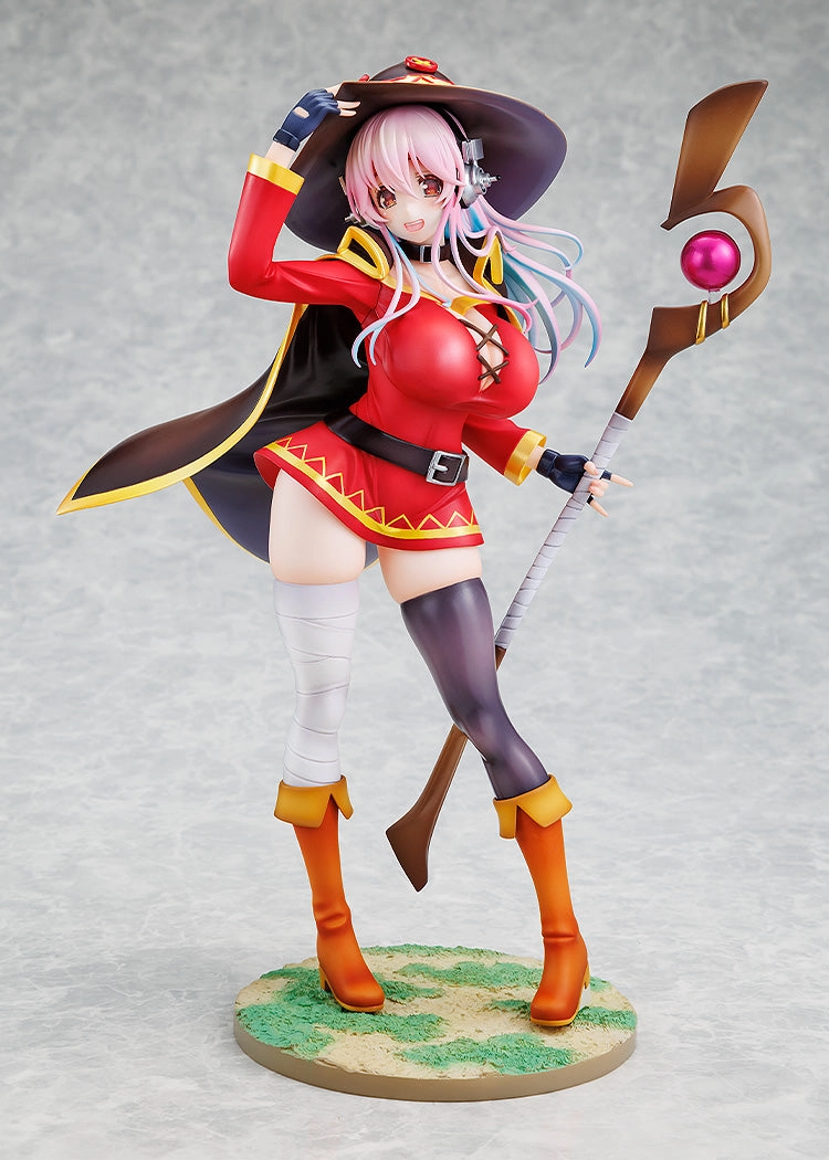 Super Sonico KONOSUBA -God's blessing on this wonderful world! Megumin collaboration ver. 1/7 Scale Figure Man Cave