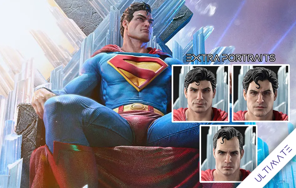 Superman Fortress of Solitude on Throne (Ultimate) 1/4 Scale Statue Multiplayer Mayhem Weekly Uncommon