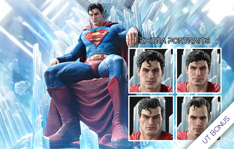 Superman Fortress of Solitude on Throne (Ultimate Bonus) 1/4 Scale Statue Unrated Version