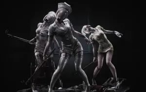 Silent Hill 2 - Bubble Head Nurse 1/4 Scale Statue Auto Save AI Behavior