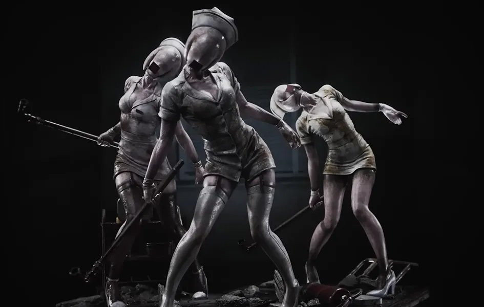 Silent Hill 2 - Bubble Head Nurse 1/4 Scale Statue Auto Save AI Behavior