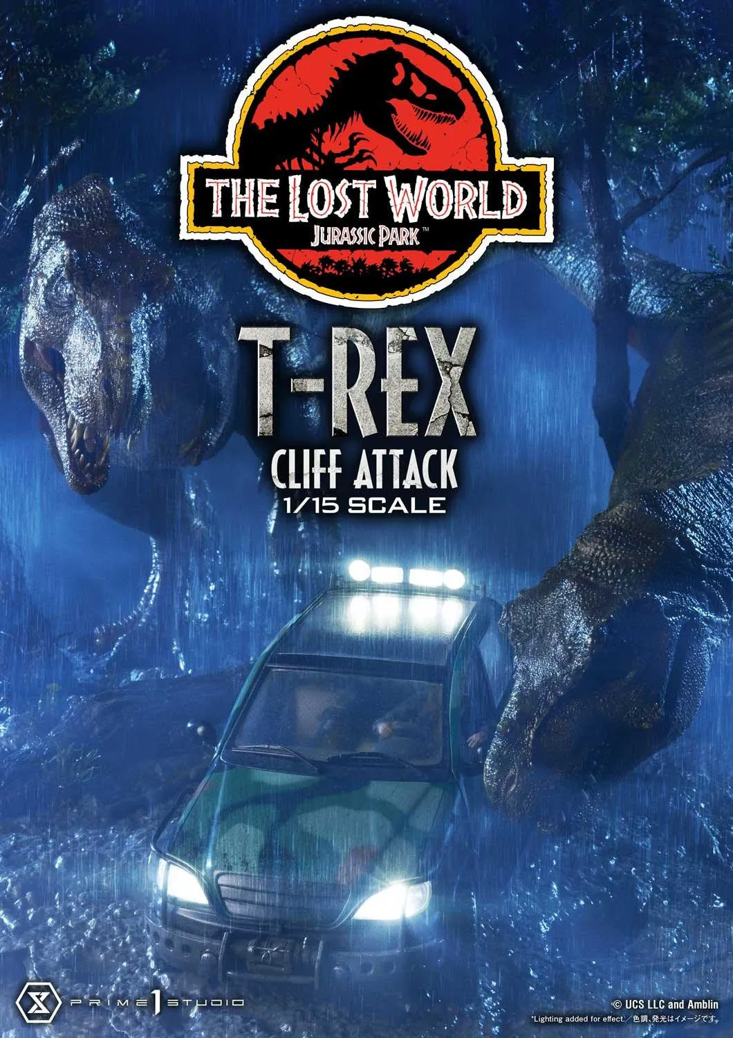 Cultural Adaptation Perfect Understanding The Lost World - Jurassic Park - T-Rex Cliff Attack (Bonus Version) 1/15 Scale Statue