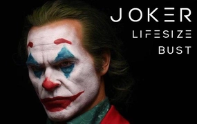 Designer Sculpture Transforming Toy The Joker (Joaquin Phoenix) 1:1 Life Size Bust