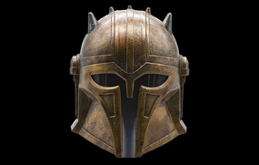 The Mandalorian - The Armorer Helmet Life-Size Prop Replica PVC Showcase