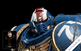 Abstract art Warhammer 40,000 - Lieutenant Titus (Battleline Edition) 1/6 Scale Statue