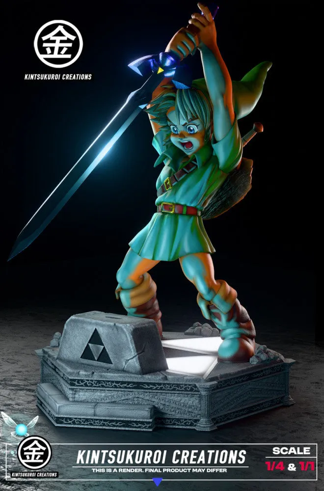 Young Link Pulling Master Sword 1/4 Scale Statue by Kintsukuroi Creations Racial Diversity